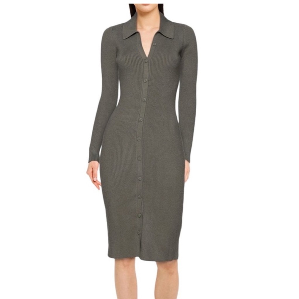 Sweater dress midi